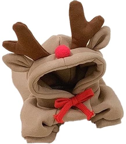 Amazon | ペット服 クリスマス マント 帽子付き 可愛い トナカイ